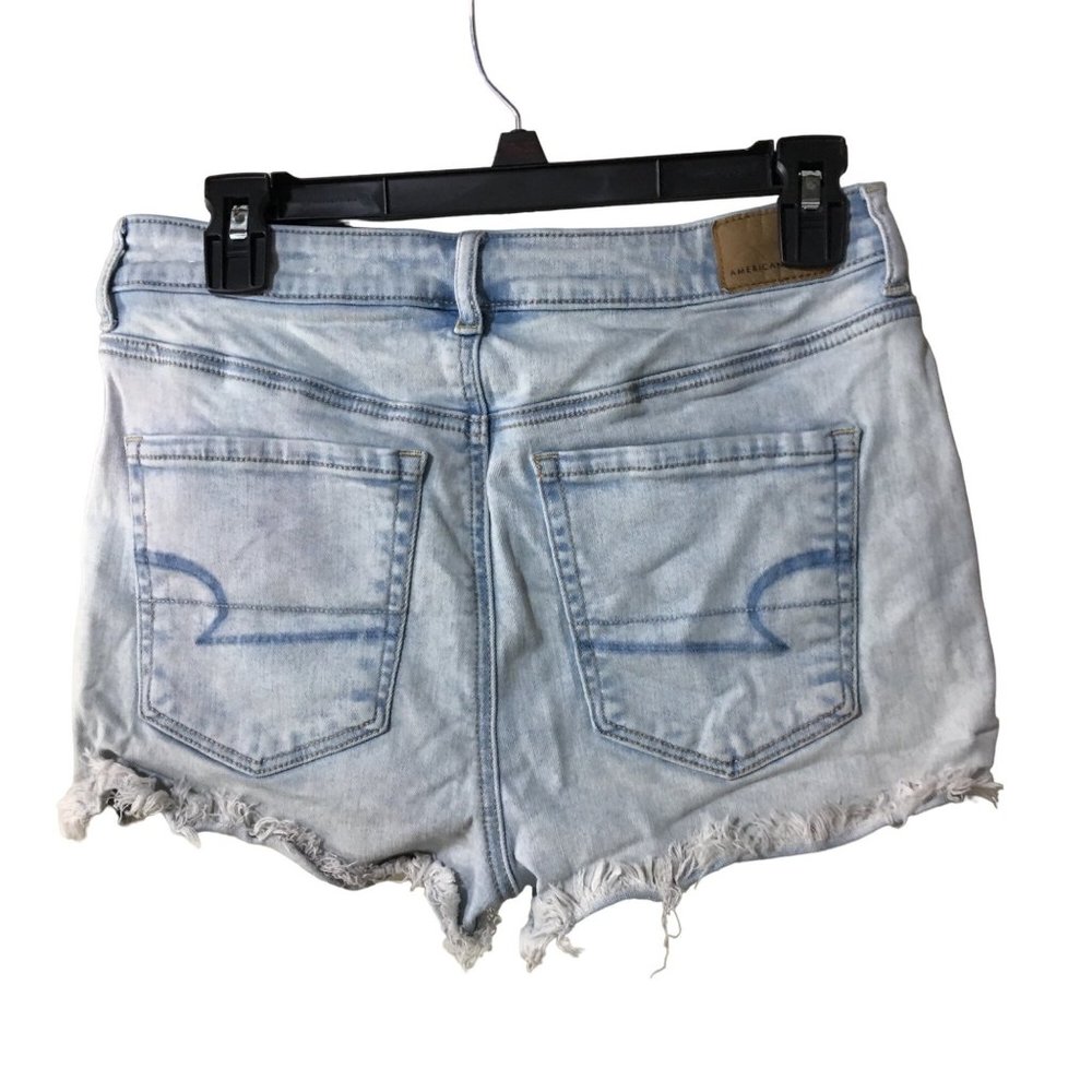 AMERICAN EAGLE NE(X)T LEVEL FLEX LIGHT DENIM SHORTS WOMENS SIZE 8 - Picture 2 of 5